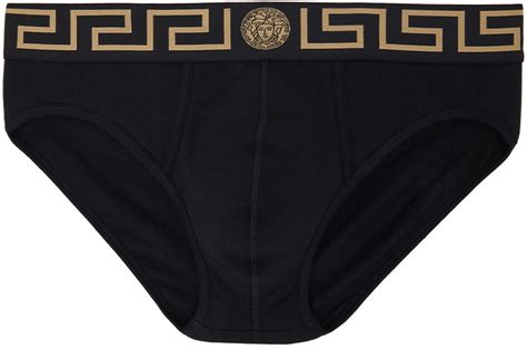 versace greca border boxers|Greca Border boxer briefs in black .